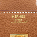 エルメス HERMES バーキン25 ゴールド トゴ ハンドバッグ ゴールド金具 新品 未使用 茶 2026年製