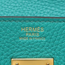 エルメス HERMES バーキン30 ブルーパオン トリヨンクレマンス ハンドバッグ ゴールド金具 青緑