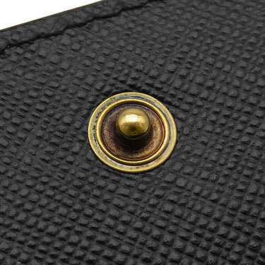 プラダ PRADA サフィアーノ メタル 2MC122 NERO レザー カードケース ゴールド金具 黒 メタルロゴ カード入れ