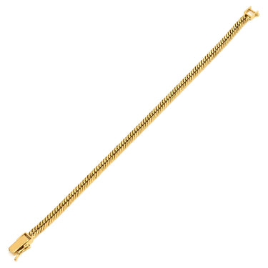 喜平 KIHEI K18 18金 17.8cm 9.8g 12面トリプル イエローゴールド K18YG ブレスレット 造幣局検定マーク ※ショッピングローン対応していません