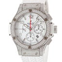 腕時計 ウブロ HUBLOT ビッグバン サンモリッツ 301.SE.230.RW.174 自動巻き メンズ メーカーOH済 純正ダイヤ パヴェ オールホワイト