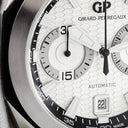 腕時計 ジラールペルゴ GIRARD PERREGAUX クロノホーク 49970-11-131-HDBA 自動巻き メンズ OH済 ギョーシェ クロノグラフ デイト