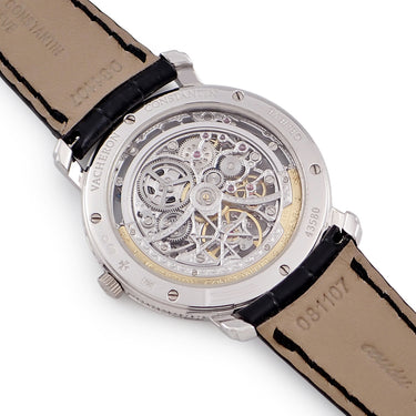 腕時計 ヴァシュロン・コンスタンタン VACHERON CONSTANTIN マルタ オープンワークド 43580/000G 自動巻き メンズ OH済 K18WG無垢 純正ダイヤ