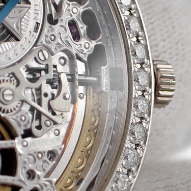 腕時計 ヴァシュロン・コンスタンタン VACHERON CONSTANTIN マルタ オープンワークド 43580/000G 自動巻き メンズ OH済 K18WG無垢 純正ダイヤ