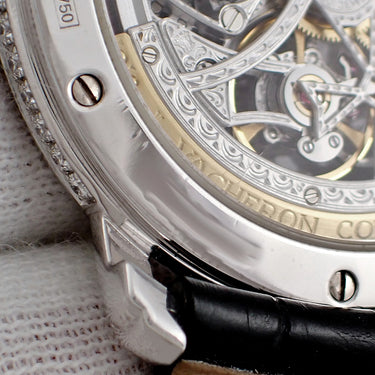 腕時計 ヴァシュロン・コンスタンタン VACHERON CONSTANTIN マルタ オープンワークド 43580/000G 自動巻き メンズ OH済 K18WG無垢 純正ダイヤ