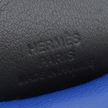 エルメス HERMES ロデオPM ペガサス ブルーフランス×クレ×ブラック アニョーミロ バッグチャーム 青 オフホワイト 黒