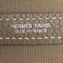 エルメス HERMES ガーデンパーティー PM 36 エトゥープ トワルオフィシエ ネゴンダ トートバッグ シルバー金具 グレージュ