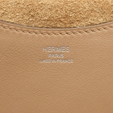 エルメス HERMES インザループ 18 チャイ トリヨンクレマンス ヴォースイフト ハンドバッグ シルバー金具 茶