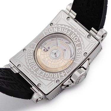 腕時計 ロジェデュブイ ROGER DUBUIS シーモア MS34 21 9 9.53 自動巻き メンズ ブラック ローマン バー 角型 限定
