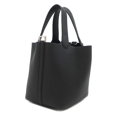 エルメス HERMES ピコタンロック 18 PM ブラック トリヨンクレマンス ハンドバッグ シルバー金具 新品 未使用 黒 2026年製