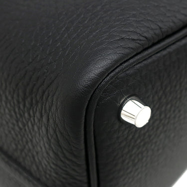 エルメス HERMES ピコタンロック 18 PM ブラック トリヨンクレマンス ハンドバッグ シルバー金具 黒 2024年製