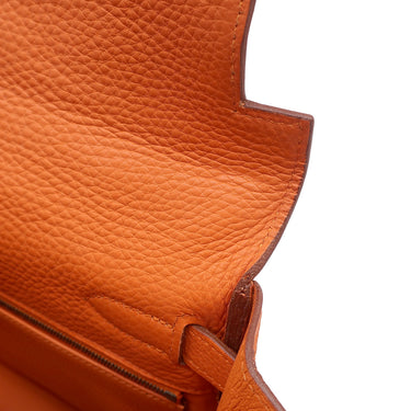 エルメス HERMES ケリー32 内縫い オレンジ トゴ 2WAYバッグ ゴールド金具 ショルダー