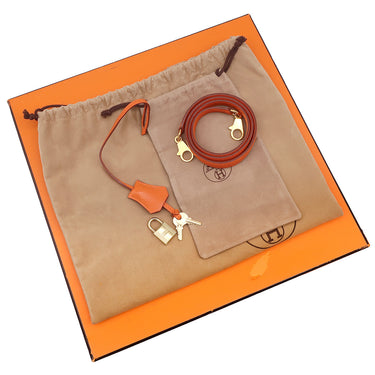 エルメス HERMES ケリー32 内縫い オレンジ トゴ 2WAYバッグ ゴールド金具 ショルダー