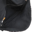 エルメス HERMES フールトゥ バザス ブラック×グレー キャンバス ショルダーバッグ シルバー金具 黒 グレー