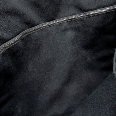 エルメス HERMES フールトゥ バザス ブラック×グレー キャンバス ショルダーバッグ シルバー金具 黒 グレー