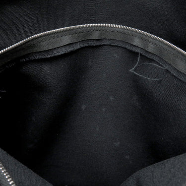 エルメス HERMES フールトゥ バザス ブラック×グレー キャンバス ショルダーバッグ シルバー金具 黒 グレー