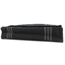 エルメス HERMES フールトゥ バザス ブラック×グレー キャンバス ショルダーバッグ シルバー金具 黒 グレー