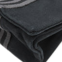 エルメス HERMES フールトゥ バザス ブラック×グレー キャンバス ショルダーバッグ シルバー金具 黒 グレー