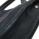 エルメス HERMES フールトゥ バザス ブラック×グレー キャンバス ショルダーバッグ シルバー金具 黒 グレー