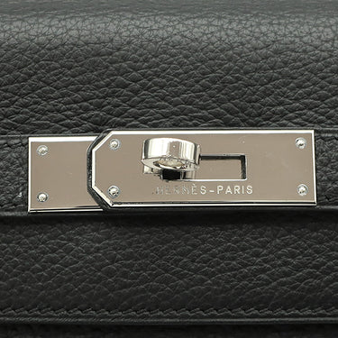 エルメス HERMES ケリー32 内縫い ブラック トリヨンクレマンス ハンドバッグ シルバー金具 黒 リカラー有