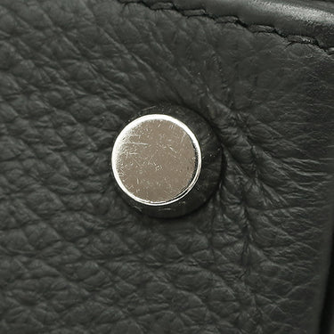 エルメス HERMES ケリー32 内縫い ブラック トリヨンクレマンス ハンドバッグ シルバー金具 黒 リカラー有