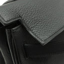 エルメス HERMES ケリー32 内縫い ブラック トリヨンクレマンス ハンドバッグ シルバー金具 黒 リカラー有