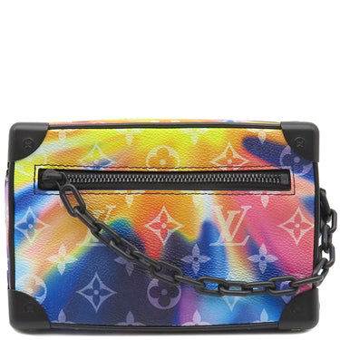 ルイヴィトン LOUIS VUITTON ミニ ソフトトランク M80952 マルチカラー レザー モノグラムサンセットキャンバス ショルダーバッグ マットブラック金具 シルバー金具