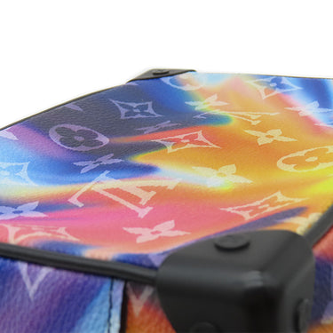 ルイヴィトン LOUIS VUITTON ミニ ソフトトランク M80952 マルチカラー レザー モノグラムサンセットキャンバス ショルダーバッグ マットブラック金具 シルバー金具