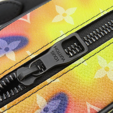 ルイヴィトン LOUIS VUITTON ミニ ソフトトランク M80952 マルチカラー レザー モノグラムサンセットキャンバス ショルダーバッグ マットブラック金具 シルバー金具