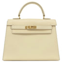 エルメス HERMES ミニミニケリー15 パルシュマン スイフト 2WAYバッグ ゴールド金具 アイボリー クリーム ショルダー
