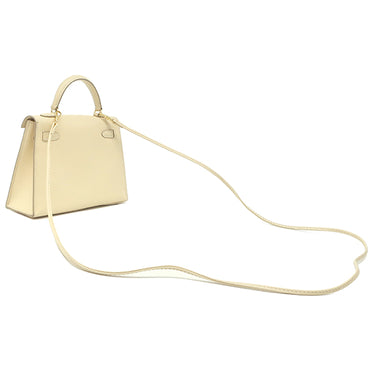 エルメス HERMES ミニミニケリー15 パルシュマン スイフト 2WAYバッグ ゴールド金具 アイボリー クリーム ショルダー