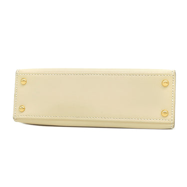 エルメス HERMES ミニミニケリー15 パルシュマン スイフト 2WAYバッグ ゴールド金具 アイボリー クリーム ショルダー