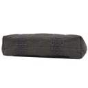 エルメス HERMES エールライン カバス グレー キャンバス トートバッグ シルバー金具