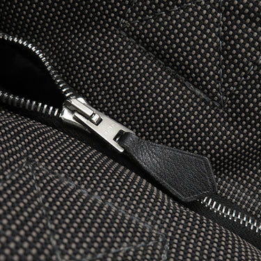 エルメス HERMES エールライン カバス グレー キャンバス トートバッグ シルバー金具