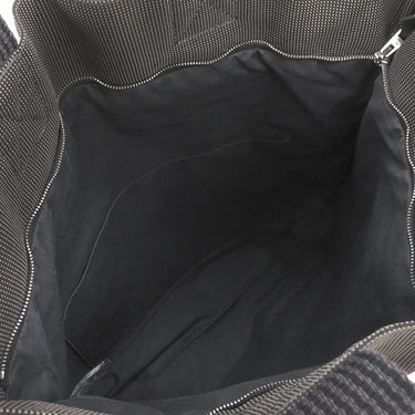 エルメス HERMES エールライン カバス グレー キャンバス トートバッグ シルバー金具