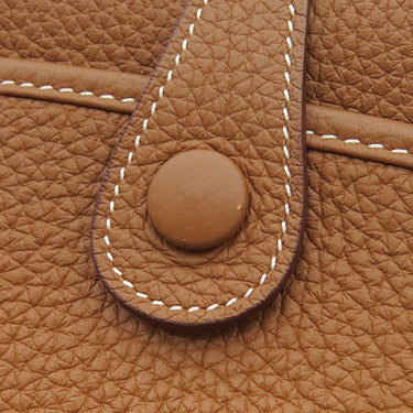 エルメス HERMES エヴリン3 PM ゴールド トリヨンクレマンス ショルダーバッグ ゴールド金具 茶