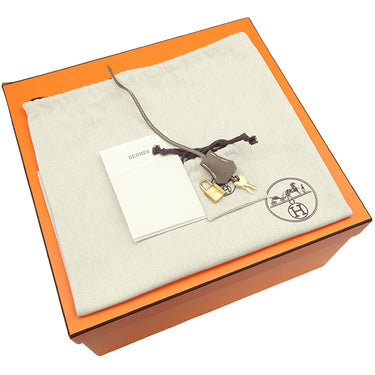 エルメス HERMES バーキン35 エトゥープ トゴ ハンドバッグ ゴールド金具 グレージュ