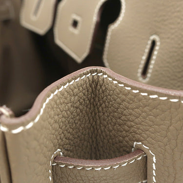 エルメス HERMES バーキン35 エトゥープ トゴ ハンドバッグ ゴールド金具 グレージュ