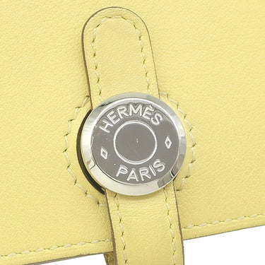 エルメス HERMES ドゴンロング ジョーヌプッサン スイフト 長財布 シルバー金具 黄色