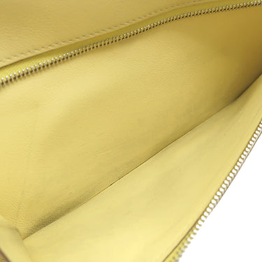 エルメス HERMES ドゴンロング ジョーヌプッサン スイフト 長財布 シルバー金具 黄色