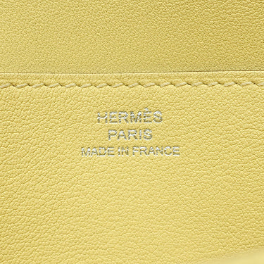エルメス HERMES ドゴンロング ジョーヌプッサン スイフト 長財布 シルバー金具 黄色