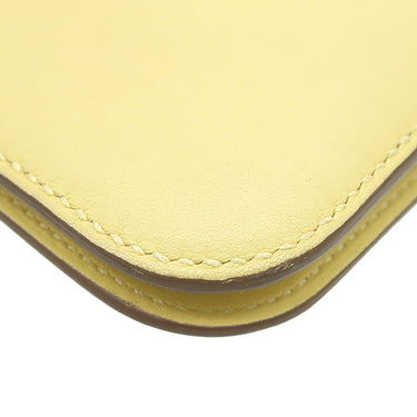 エルメス HERMES ドゴンロング ジョーヌプッサン スイフト 長財布 シルバー金具 黄色