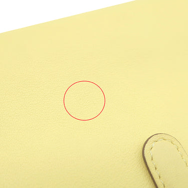 エルメス HERMES ドゴンロング ジョーヌプッサン スイフト 長財布 シルバー金具 黄色