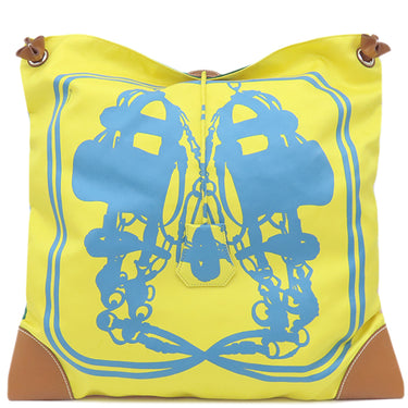 エルメス HERMES シルキーシティMM ジョーヌナプル×ヴェールヴェロネーゼ シルク スイフト ショルダーバッグ シルバー金具 【BRIDES DE GALA/ブリッドドゥガラ】