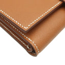 エルメス HERMES ベアン コンビネ ゴールド ヴォーマダム 三つ折り財布 ゴールド金具 新品 未使用 茶