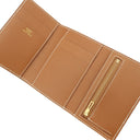 エルメス HERMES ベアン コンビネ ゴールド ヴォーマダム 三つ折り財布 ゴールド金具 新品 未使用 茶