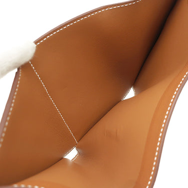 エルメス HERMES ベアン コンビネ ゴールド ヴォーマダム 三つ折り財布 ゴールド金具 新品 未使用 茶