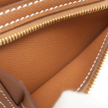 エルメス HERMES ベアン コンビネ ゴールド ヴォーマダム 三つ折り財布 ゴールド金具 新品 未使用 茶