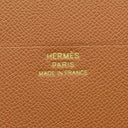 エルメス HERMES ベアン コンビネ ゴールド ヴォーマダム 三つ折り財布 ゴールド金具 新品 未使用 茶