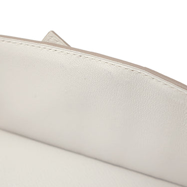 エルメス HERMES ベアンスフレ グリペール ヴォーエプソン 長財布 シルバー金具 白 二つ折り財布